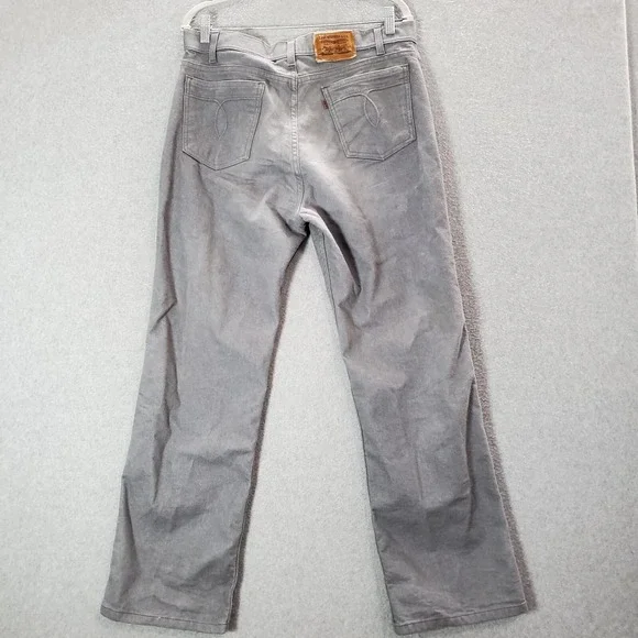 VINTAGE Levi's Men Jeans 36x29 Gray Denim Straight Relaxed Brown‎ Tab 80s 90s